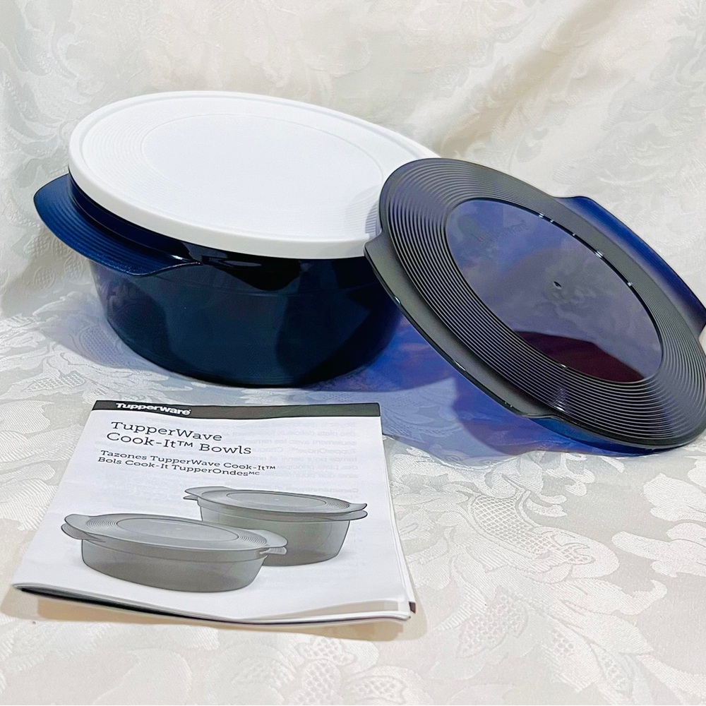 NEW (NIP) Tupperware Tupperwave Cook-It Bowls , 1 1/2 cups capacity